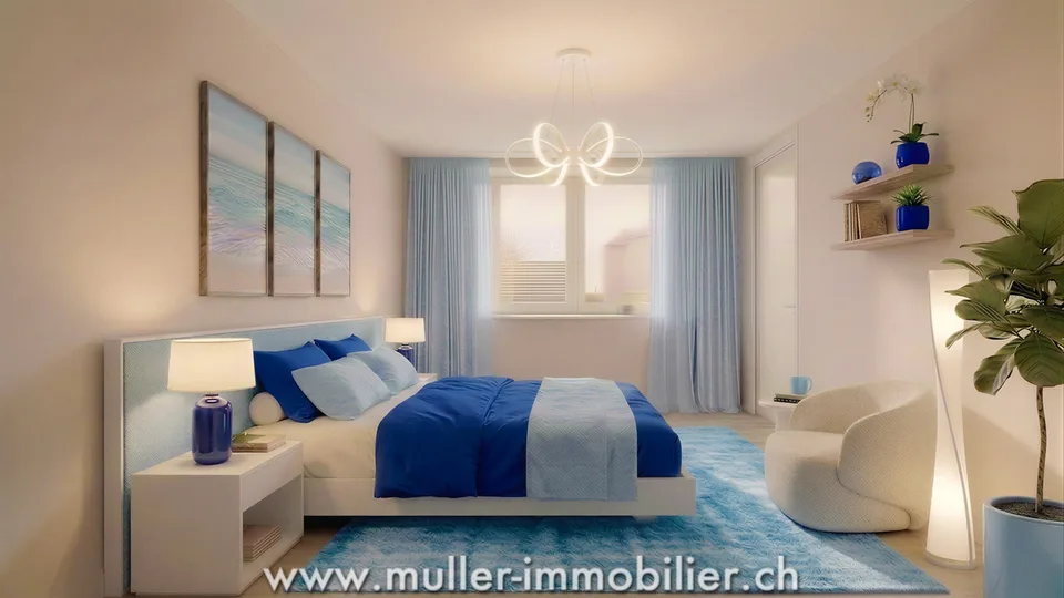 Confortevole appartamento 3.5 con vista libera a 5 min da Romont