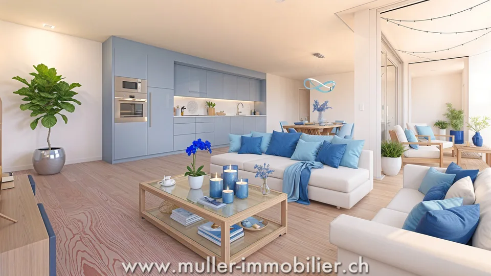 Confortevole appartamento 3.5 con vista libera a 5 min da Romont