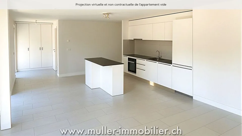 Bellissimo appartamento attraversante nel villaggio di Remaufens