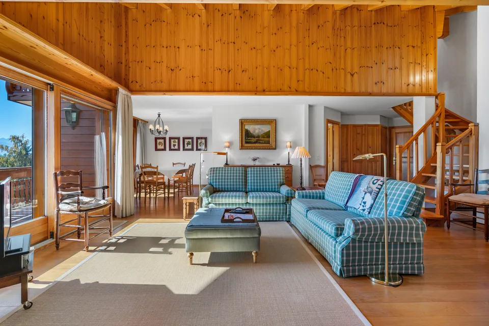 Attique 3 chambres sur le golf - Résidence secondaire à Crans-Montana