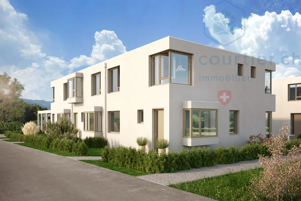 Villa contemporaine neuve en pignon avec jardin - disponible de suite