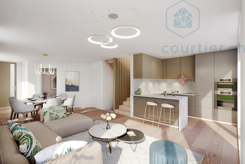 Villa contemporaine neuve en pignon avec jardin - disponible de suite
