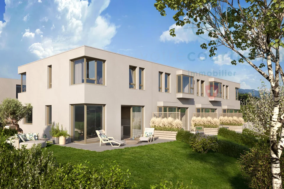 Villa contemporaine neuve en pignon avec jardin - disponible de suite