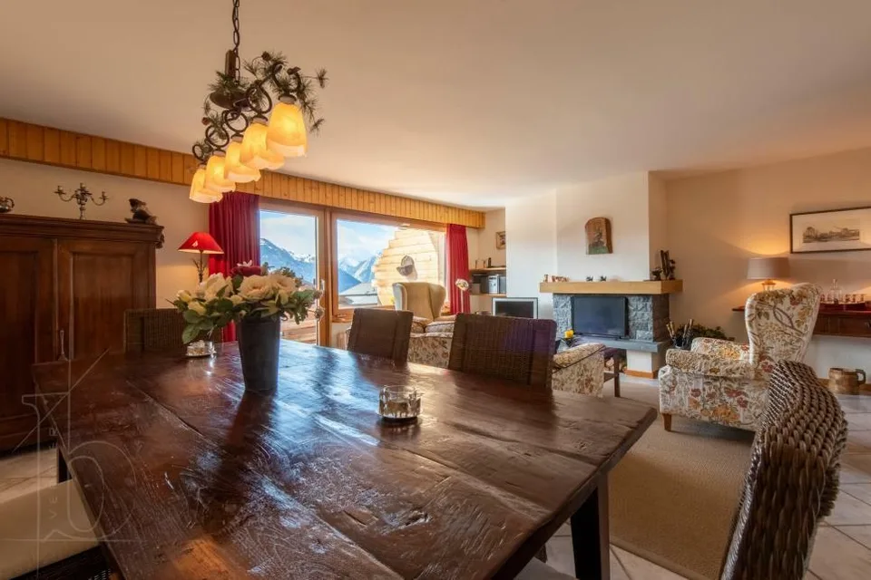 Centro Verbier - 126 m², balcone, garage e grande potenziale