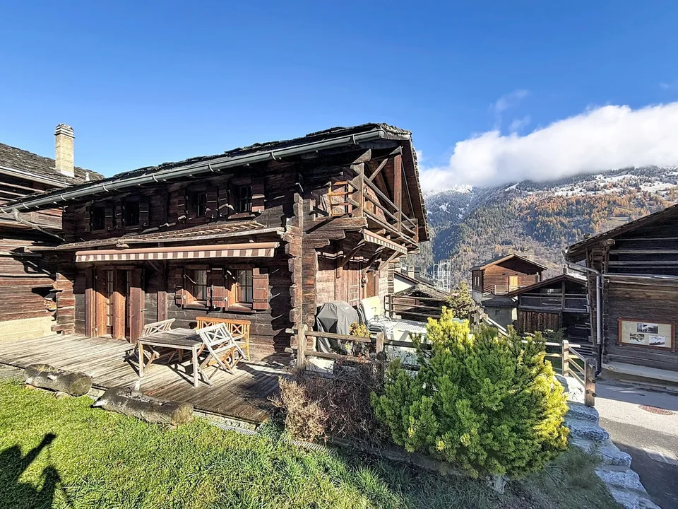 Chalet individuel 3 chambres à Bruson avec garage et carnotzet