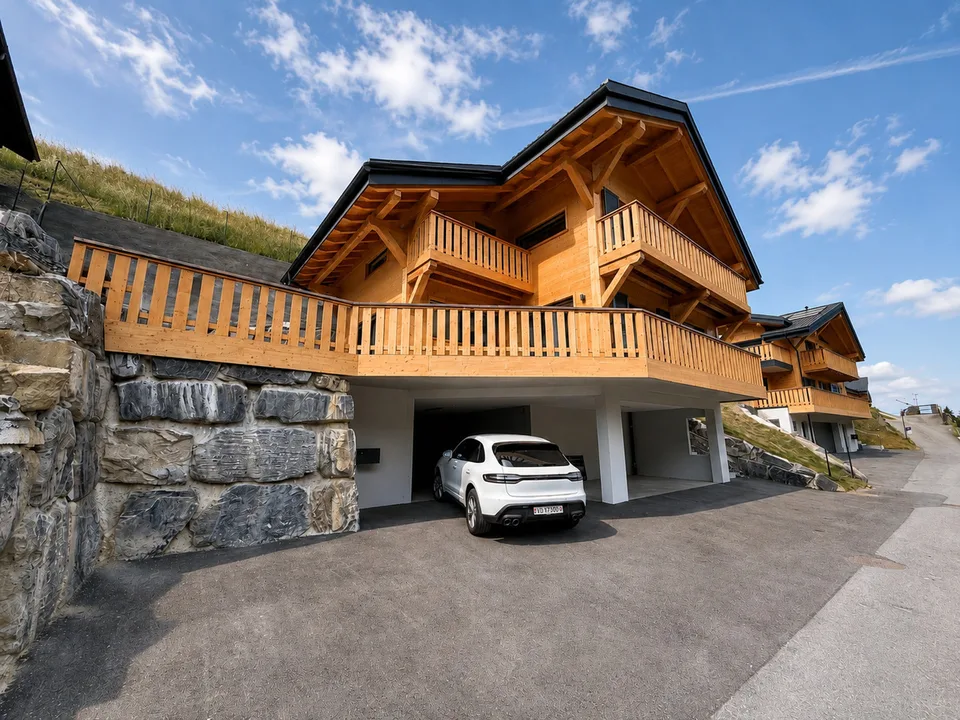 Chalet neuf 4 pièces 120m² à Val-d'Illiez avec terrasse