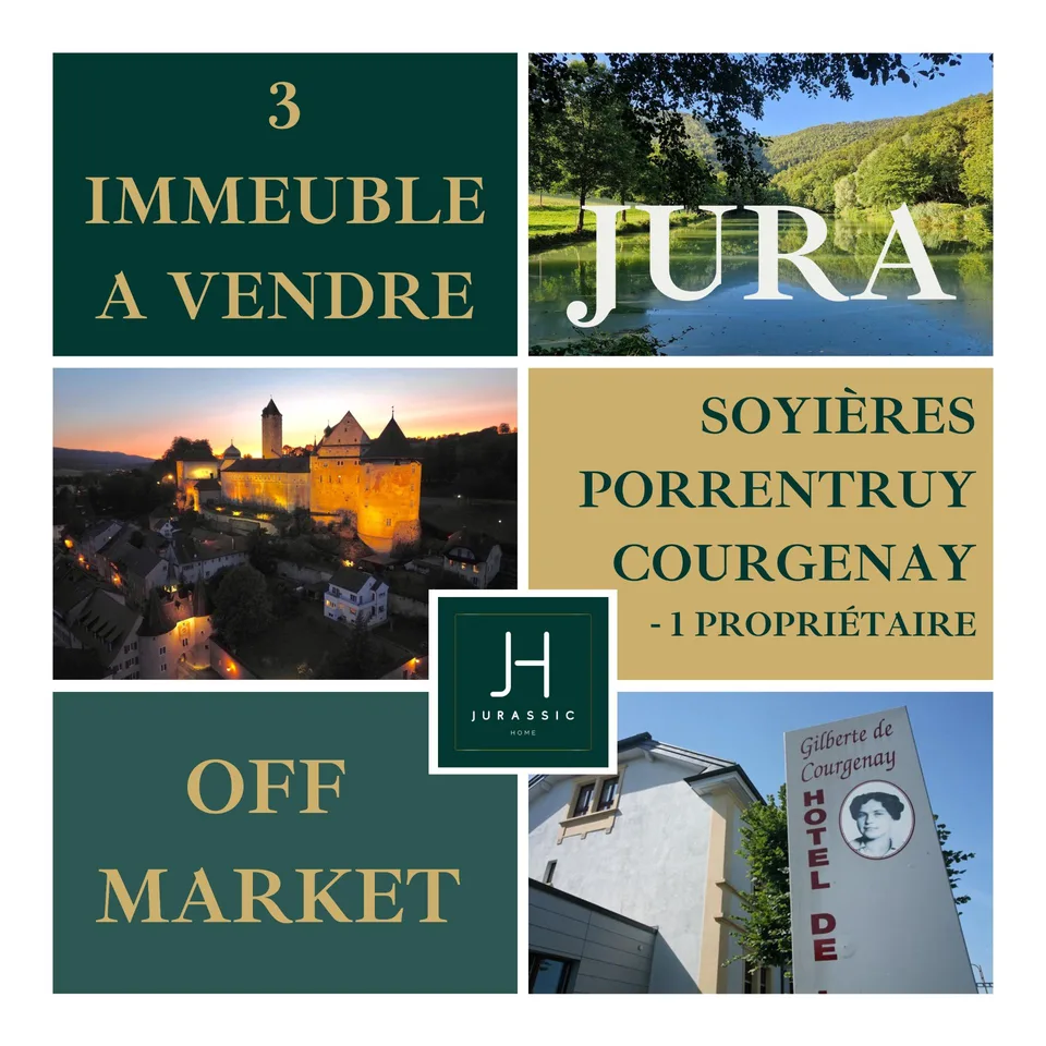 Opportunité d’investissement   3 immeubles à vendre dans le canton du Jura