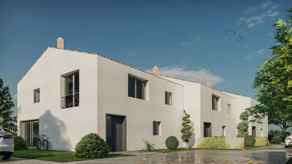 Projet en construction à Bure   villa contemporaine avec 126 m² habitables, terrasse de 30 m²