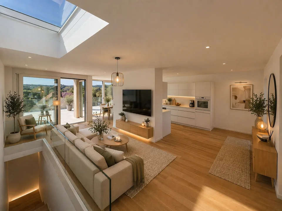 Magnifique duplex avec grande terrasse de 45 m²   lumineux et moderne