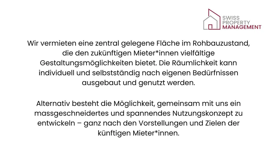 Zentrale Fläche mit Potenzial zu vermieten