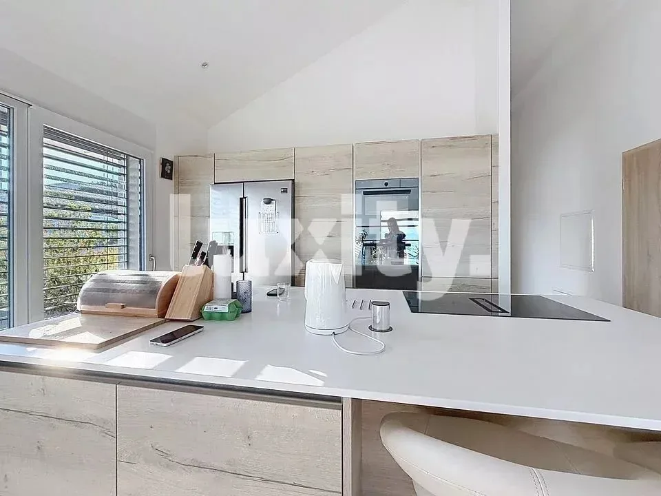Magnificent air-conditioned luxury apartment with panoramic views of Lake Geneva and Mont Blanc