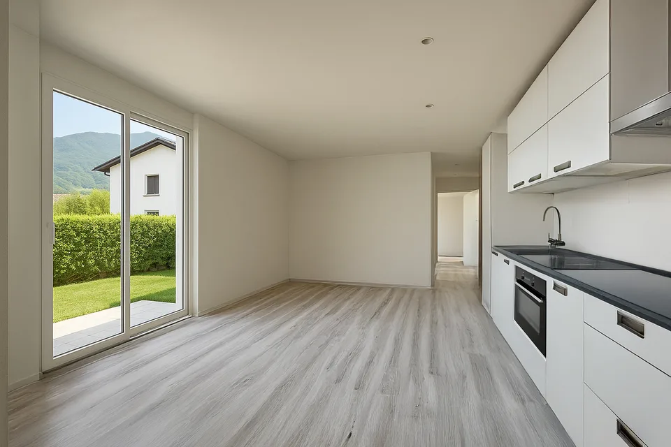 Appartamento 2.5 locali con giardino a Stabio in una nuova cosa