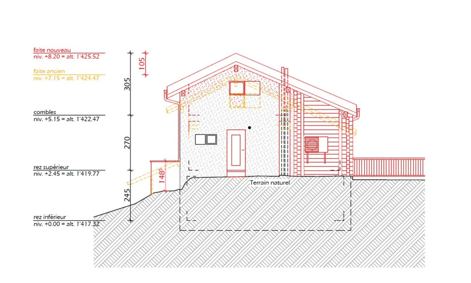 Projet exclusif de rénovation complète d'un chalet à 15 min à pied du centre de Crans