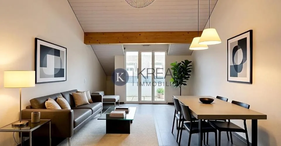 Schönes 2.5-Zimmer-Apartment im letzten Stock eines neuen PPE – Foto 2 von 14