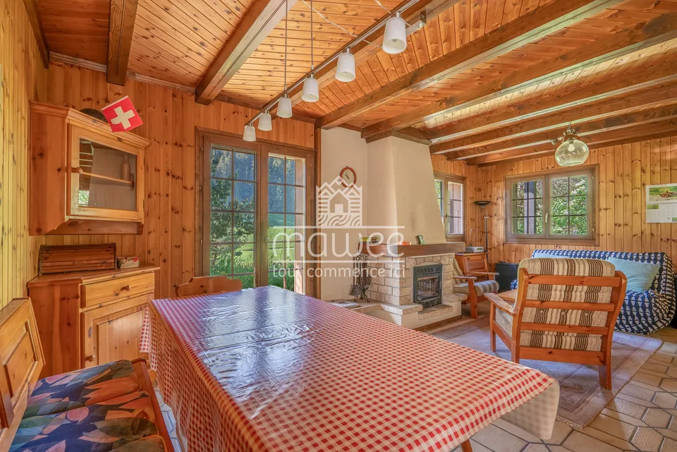 Charmant chalet de 4.5 pièces, idéal en résidence secondaire.
