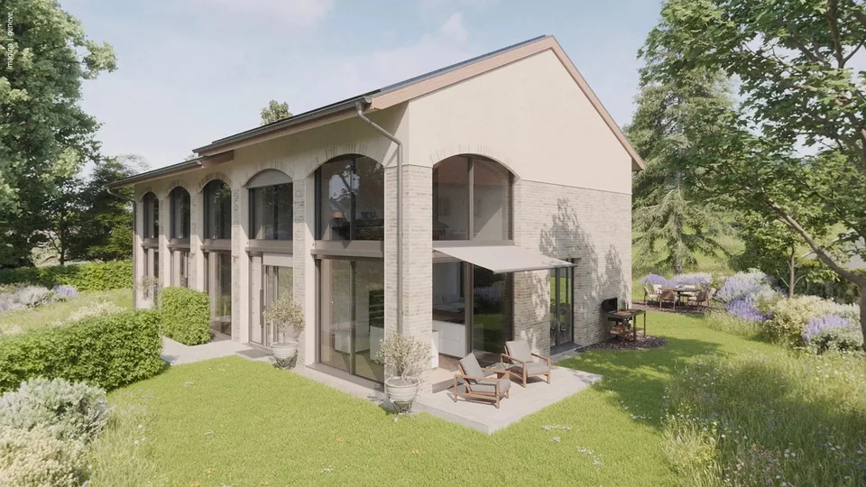 Exceptional contemporary villa with large garden in the heart of Anièr