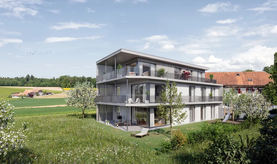 Grosszügige, moderne Eigentumswohnung im Grünen - mit Schule vor Ort