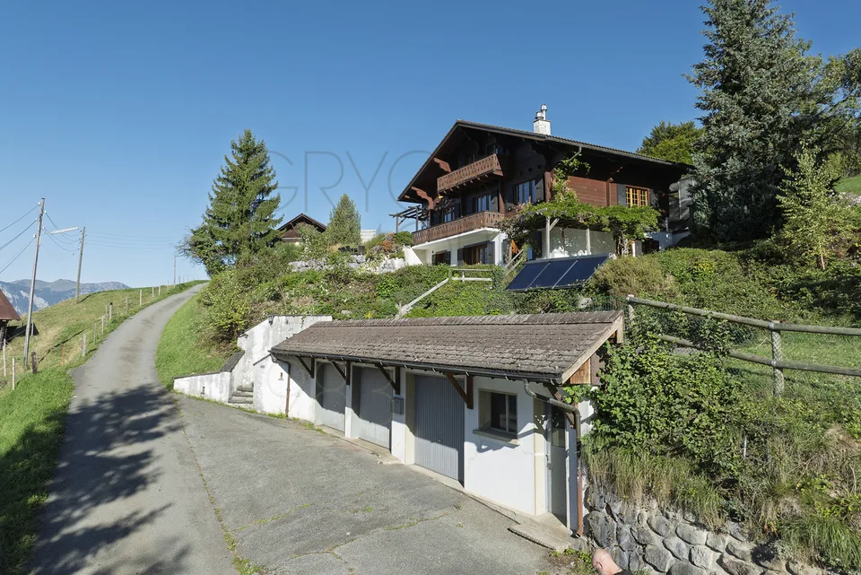 Les Posses-sur-Bex - Chalet 6 chambres, panorama sur les Dents-du-Midi