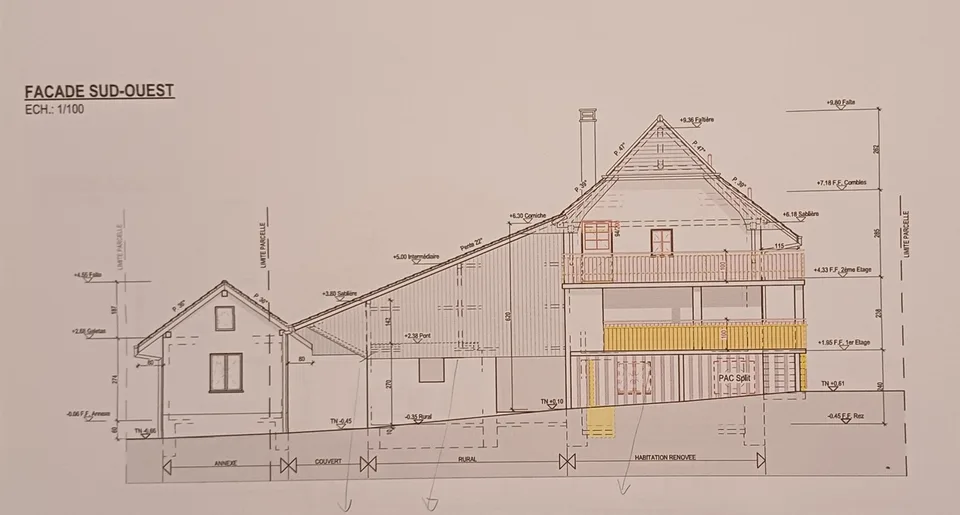 Baisse du prix! Chandossel, Fermer en cours de rénovation à vendre