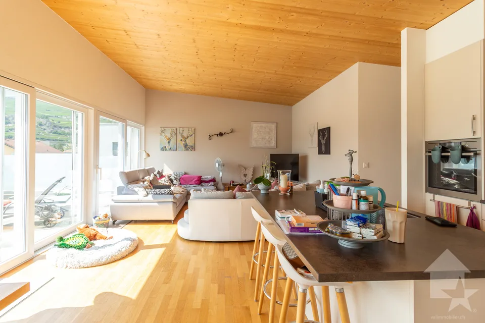 Charmant attique 5.5 pièces avec terrasse