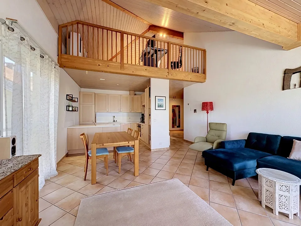 Magnifique 4,5 pcs en attique avec mezzanine + garage-box