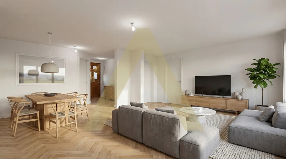 Appartement totalement rénové avec joli jardin