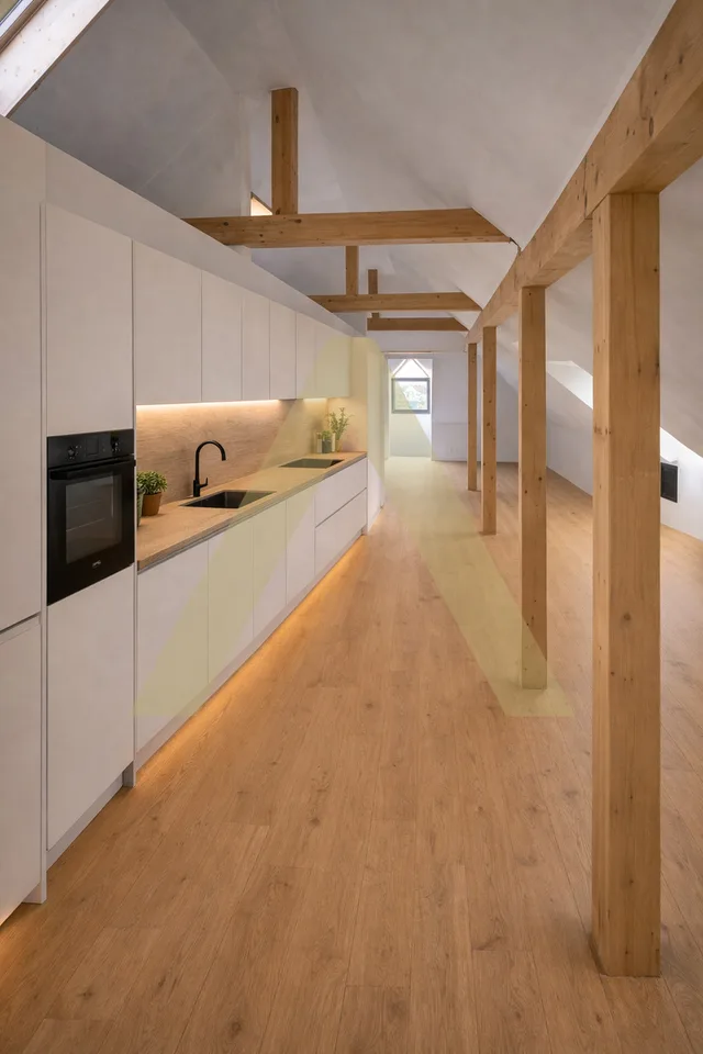 Splendide attique style loft
