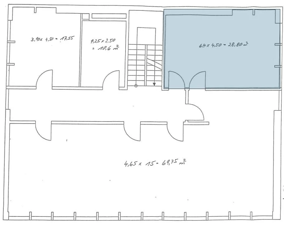 zweckmässiges Büro (f28 m2) an zentraler Lage im Viscose-Areal Widnau