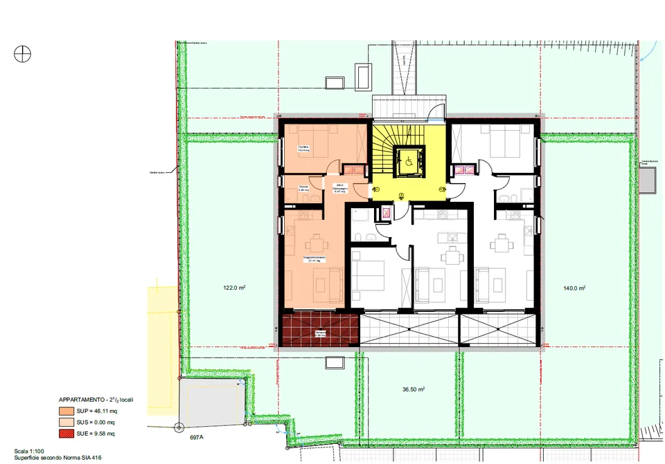 Moderne appartamenti di 2,5 stanze con grande giardino in posizione privilegiata a Cadenazzo