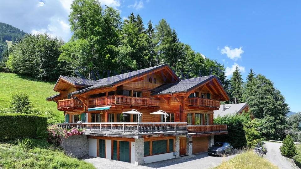 Champéry, Außergewöhnliches Chalet mit 450 m2 Wohnfläche - Besetzte Leibrente
