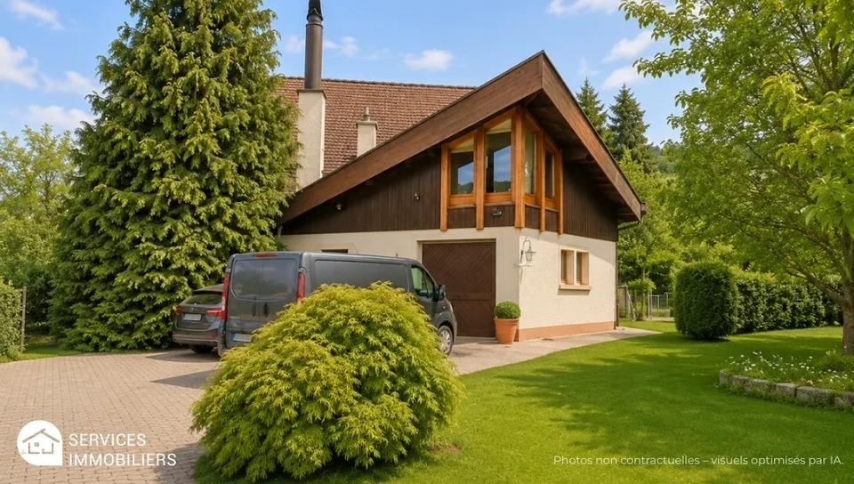 Maison d'architecte lumineuse dans un emplacement calme - Garanti un point fort à Glovelier