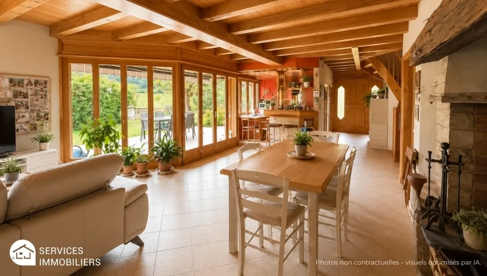 Maison d'architecte lumineuse dans un emplacement calme - Garanti un point fort à Glovelier
