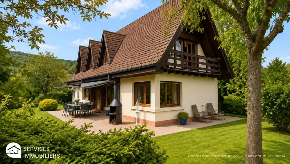 Maison d'architecte lumineuse dans un emplacement calme - Garanti un point fort à Glovelier