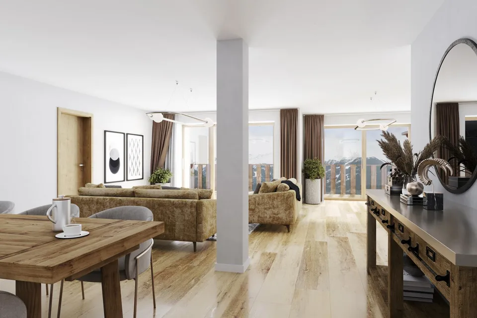 In Verbier-Village, 3.5-Zimmer-Hauptwohnsitz im Bau