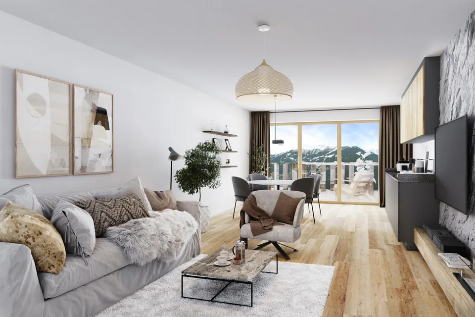 In Verbier-Village, 3.5-Zimmer-Hauptwohnsitz im Bau