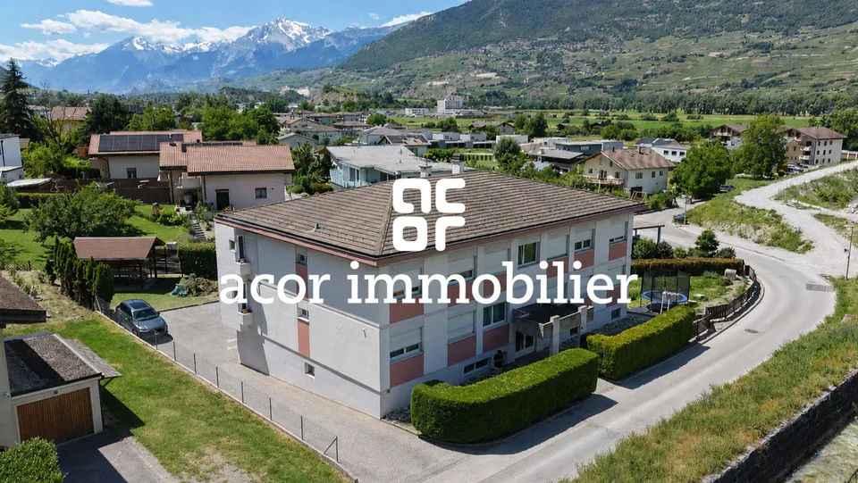 Réchy - 4½-Zimmer-Wohnung mit großer Garage-Box