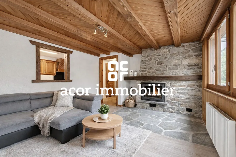 Charmanter 4.5-Raum-Wohnung mit Garage im Herzen von Liddes