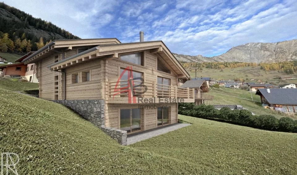 VAL DE BAGNES (Le Levron) Chalet 6 Zimmer mit 283 m2 Verkaufsfläche