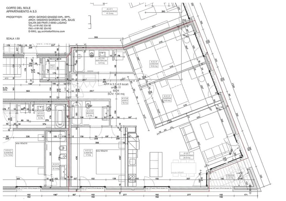 Büro mit 4 Räumen und Dienstleistungen in zentraler Lage in Giubiasco