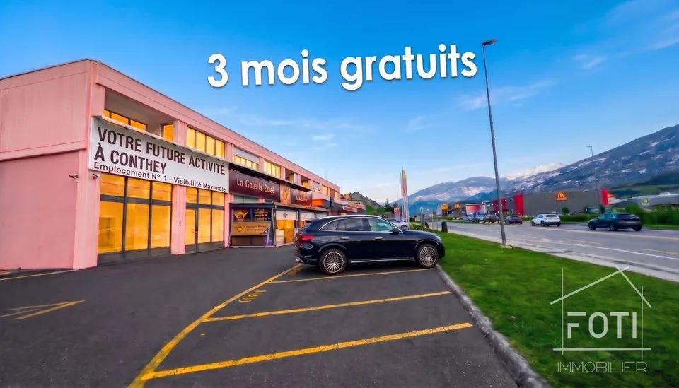 3 premiers mois offerts pour votre vitrine à Conthey !