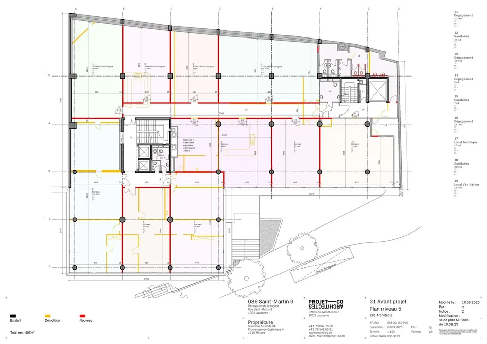 Ufficio ristrutturato di 54m2 - Centro di Losanna