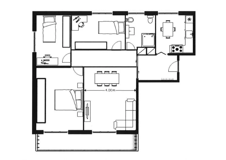 Appartement 4.5 pièces dans un emplacement stratégique à Bellinzone
