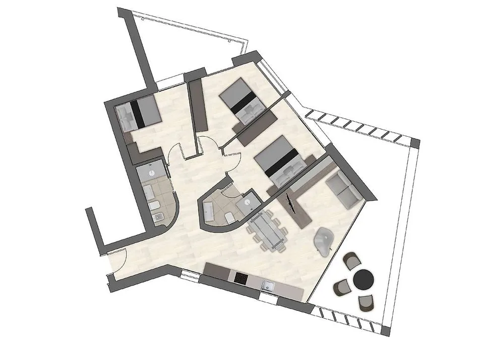 Appartement 4.5 avec vue imprenable à Bellinzona-Daro