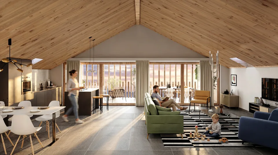 Appartement 4.5 pièces sous combles — Vue imprenable sur le Lac de Neuchâtel