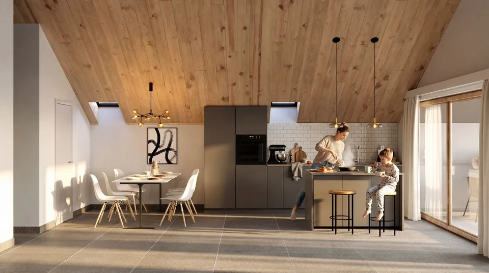 3.5-room apartment — A cocoon in a green setting
