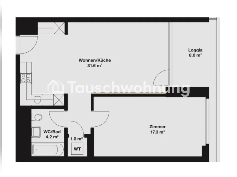 Gemütliche 2.5-Zimmer-Wohnung in Zürich tauschen