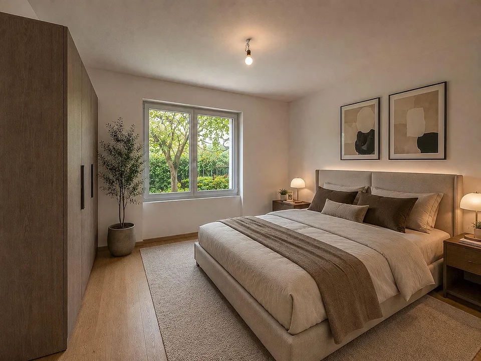 Appartement moderne 3.5 pièces avec vue sur le lac, nouvellement construit à Massagno