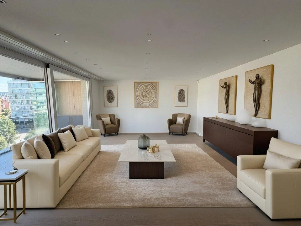 A louer - Appartement de 4.5 pièces avec loggia et jardin d'hiver à Nyon