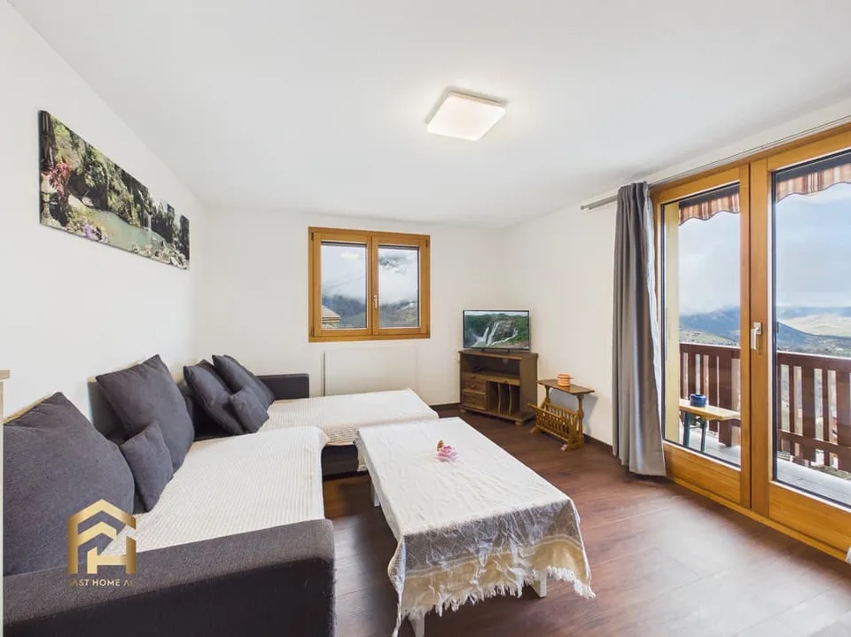 Appartement 3.5 pièces ensoleillé avec vue dégagée sur la vallée du Rhône