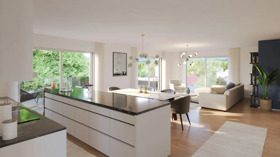 For Sale  5-room penthouse apartment in Veyrier  140 m² terrace